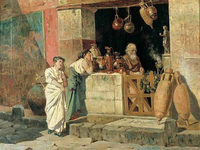1857-Enrico Salfi - Il venditore di anfore